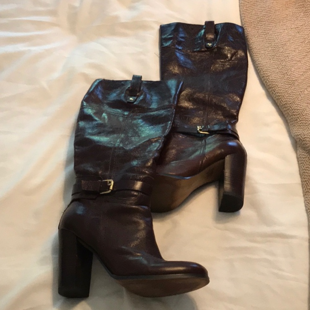 Leather boots